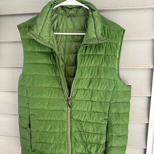 Green REI Down vest